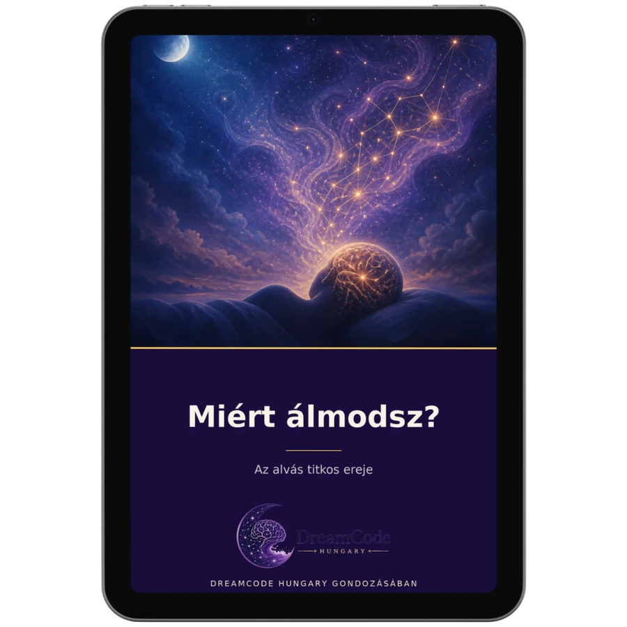 Miért álmodsz? – Az alvás titkos ereje digitális termékkép táblagépen