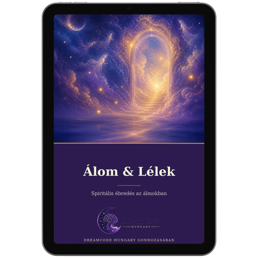 Álom & Lélek – Spirituális ébredés az álmokban digitális termékkép táblagépen